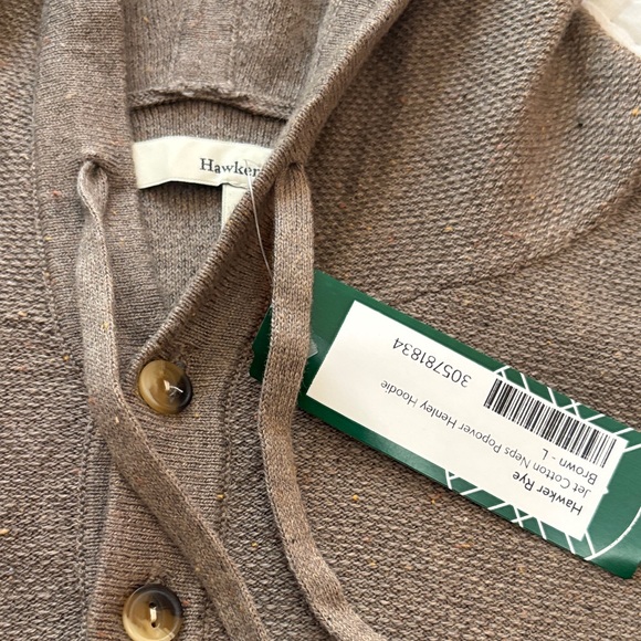 Brown Hooded Men’s Sweater - Picture 2 of 3